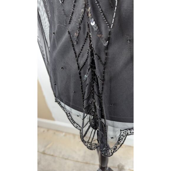 Viintage Scala Beaded Top/blouse S Gatsby,90's,Art deco,Witchy,Flapper,Rare - Picture 5 of 7